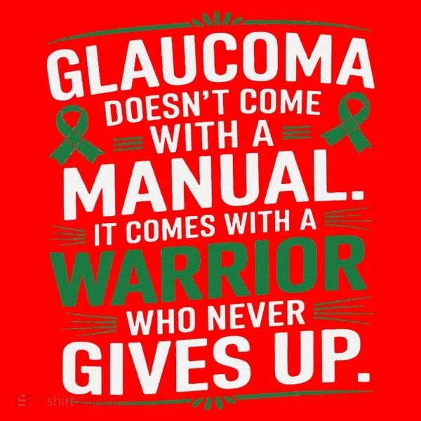 Glaucoma DoesnT Come With A Manual It Comes With A Warrior Santa Hat