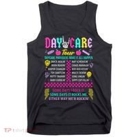 Groovy Day Care Some Days I Rock It Day Care Teacher Life Tank Top thumb 0