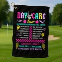 Groovy Day Care Some Days I Rock It Day Care Teacher Life Golf Towel thumb 1