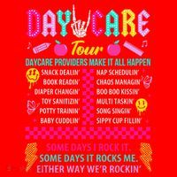 Groovy Day Care Some Days I Rock It Day Care Teacher Life Santa Hat thumb 1