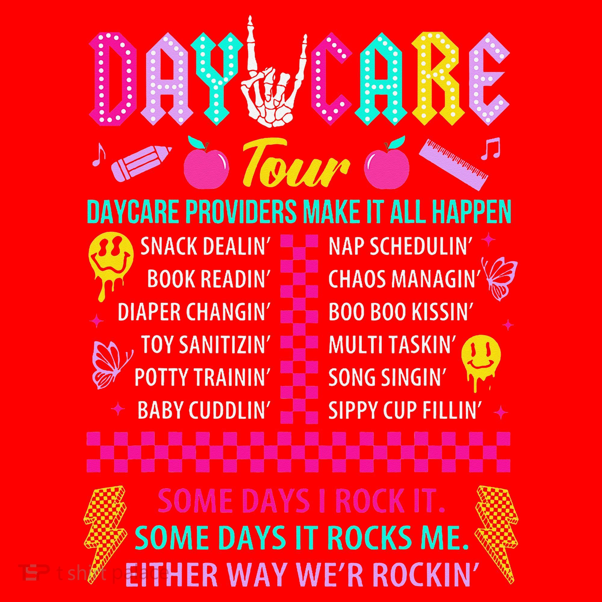 Groovy Day Care Some Days I Rock It Day Care Teacher Life Santa Hat