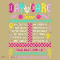 Groovy Day Care Some Days I Rock It Day Care Teacher Life Sweatshirt thumb 2