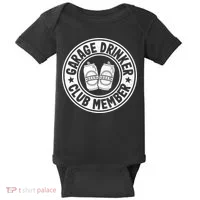 Garage Drinker Club Member Day Drinking Dad Beer Baby Bodysuit thumb 0