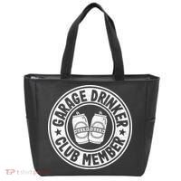 Garage Drinker Club Member Day Drinking Dad Beer Tote Bag thumb 0