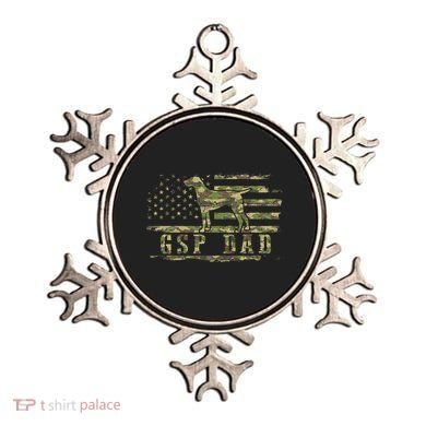 Gsp Dad Camo American Flag German Shorthaired Pointer Dog Ornament