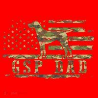 Gsp Dad Camo American Flag German Shorthaired Pointer Dog Santa Hat thumb 1