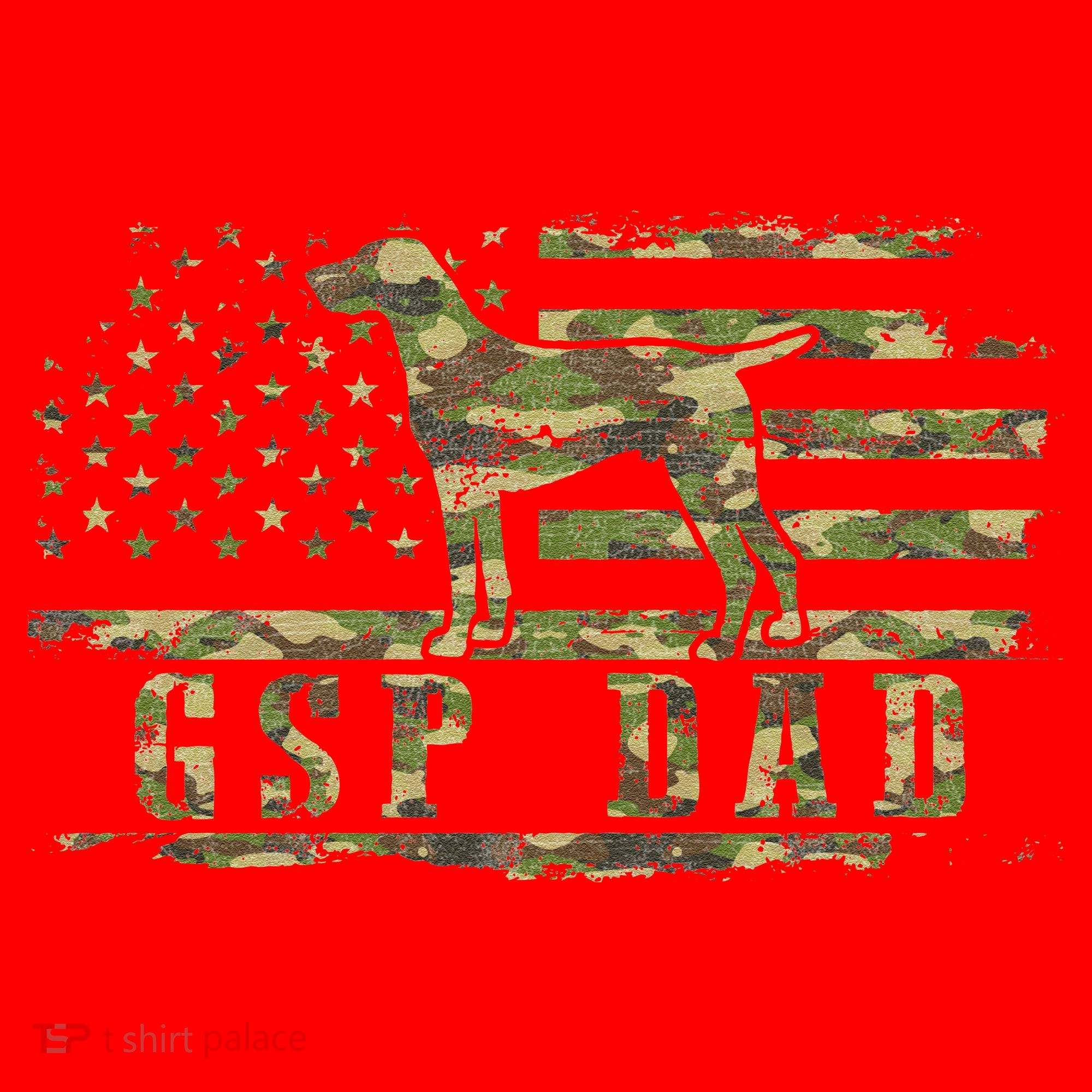 Gsp Dad Camo American Flag German Shorthaired Pointer Dog Santa Hat