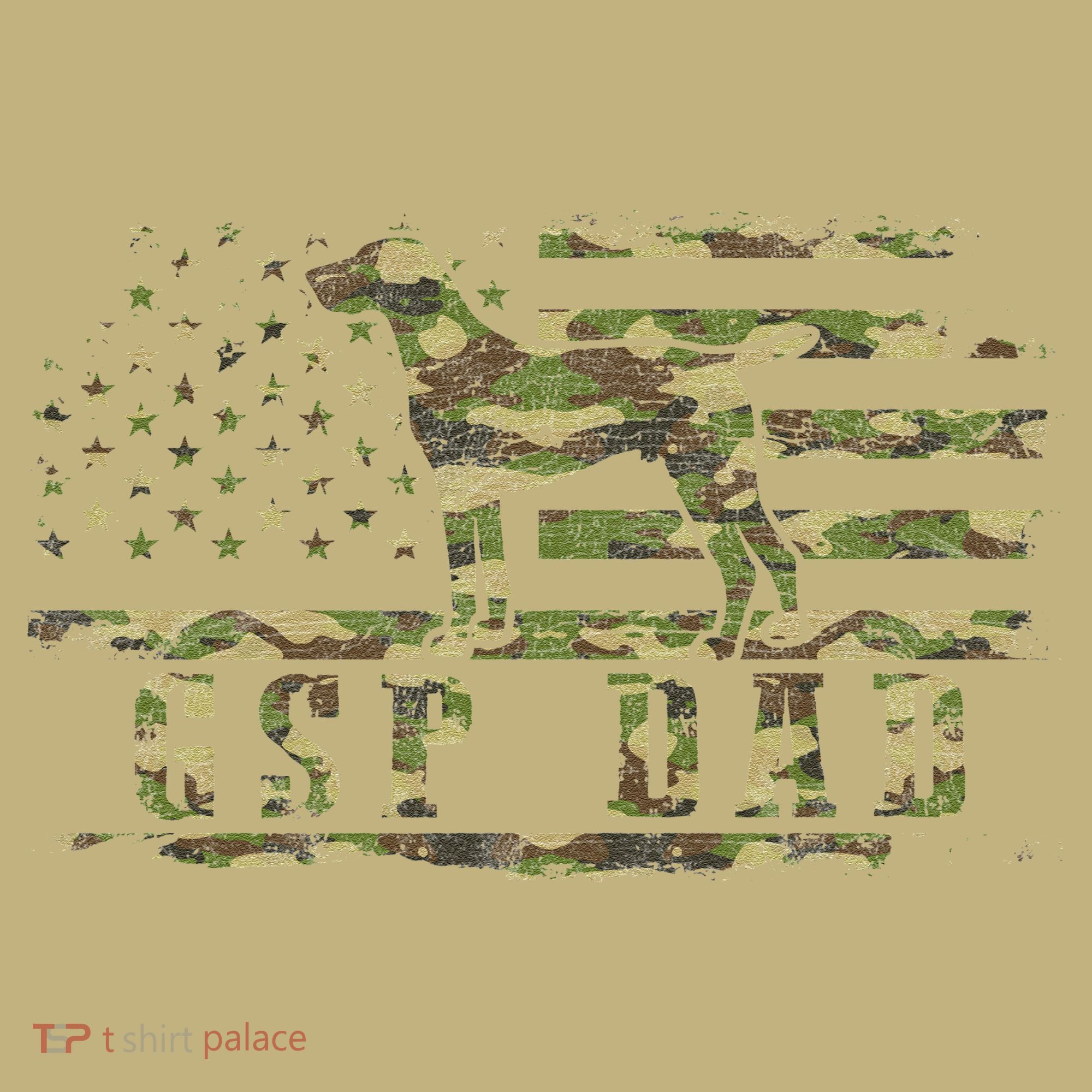 Gsp Dad Camo American Flag German Shorthaired Pointer Dog Mousepad