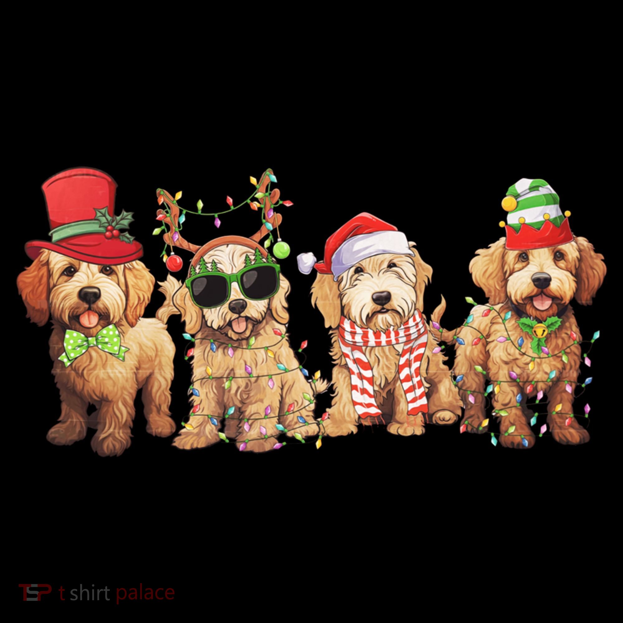 Golden Doodle Christmas Dogs Xmas Lights Christmas Xmas Tree Gift Coffee Mug