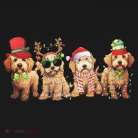 Golden Doodle Christmas Dogs Xmas Lights Christmas Xmas Tree Gift Ornament thumb 1