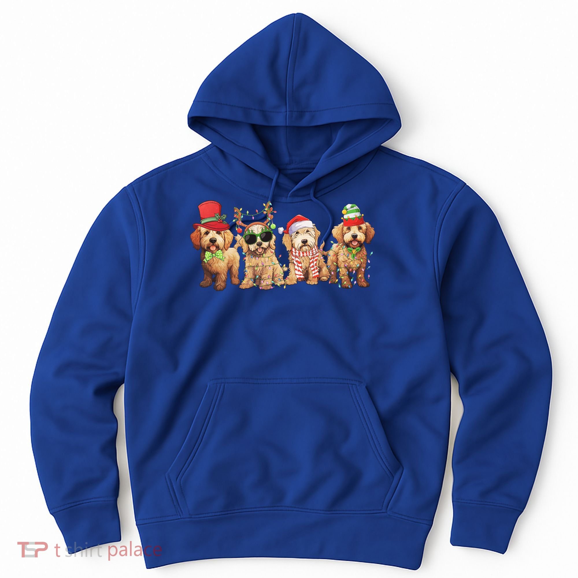 Golden Doodle Christmas Dogs Xmas Lights Christmas Xmas Tree Gift Hoodie