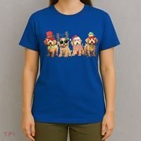 Golden Doodle Christmas Dogs Xmas Lights Christmas Xmas Tree Gift T-Shirt thumb 4