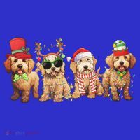Golden Doodle Christmas Dogs Xmas Lights Christmas Xmas Tree Gift Baby Bodysuit thumb 2