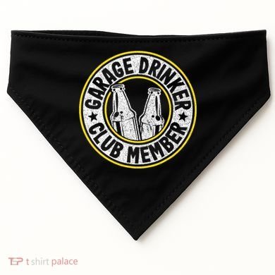 Garage Drinker Club Member USA-Made Doggie Bandana