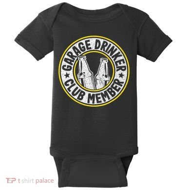 Garage Drinker Club Member Baby Bodysuit
