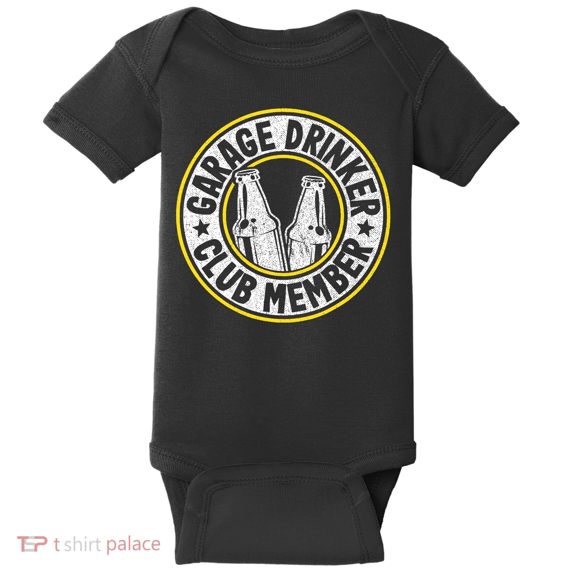 Garage Drinker Club Member Baby Bodysuit