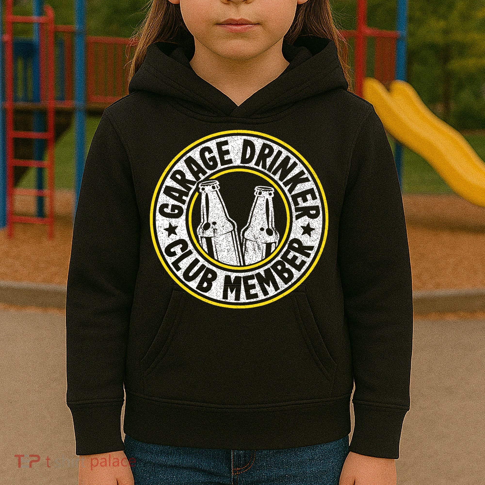Garage Drinker Club Member Kids Hoodie