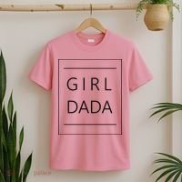 Girl Dada Cute Gift For Dad T-Shirt thumb 2
