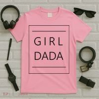 Girl Dada Cute Gift For Dad T-Shirt thumb 5