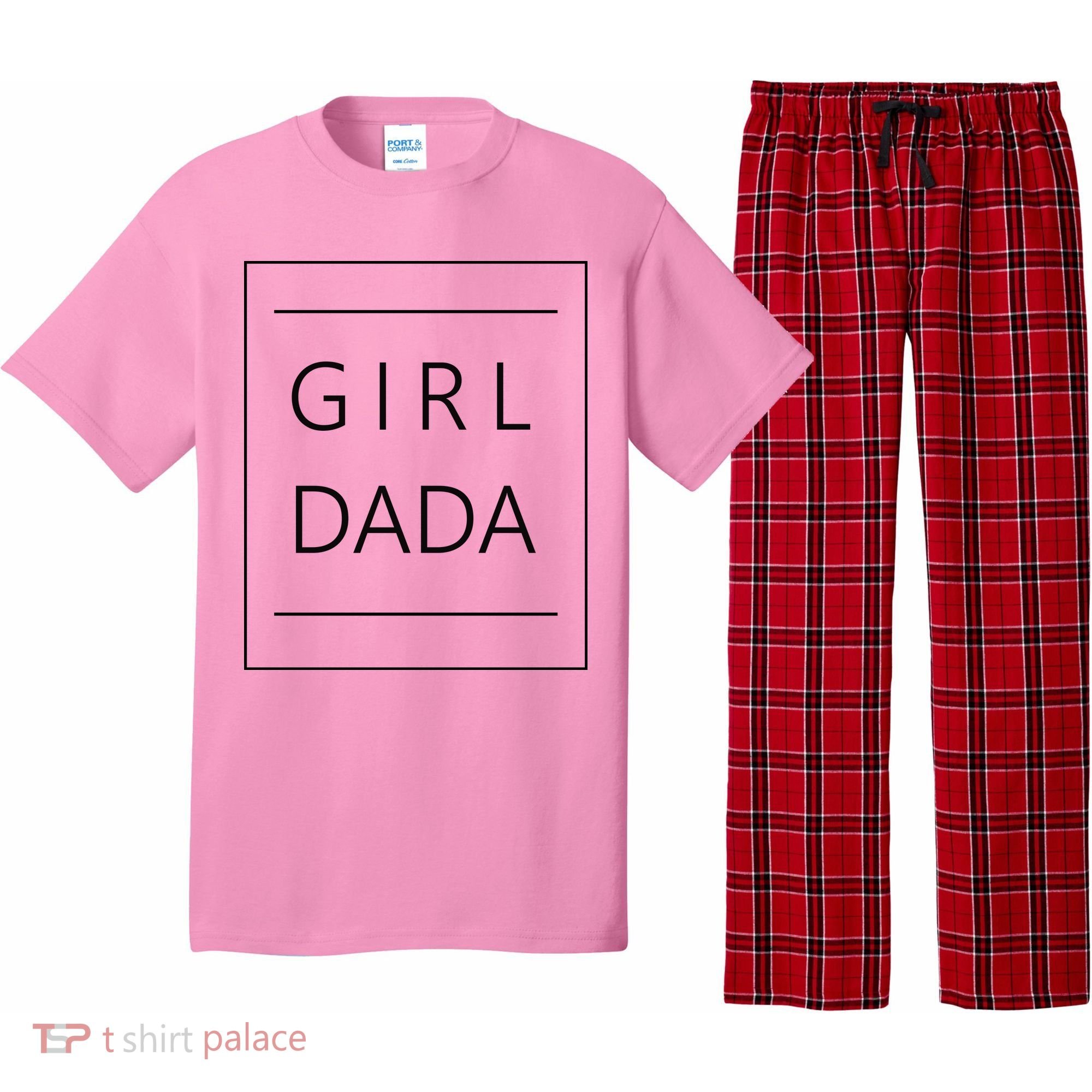 Girl Dada Cute Gift For Dad Pajama Set