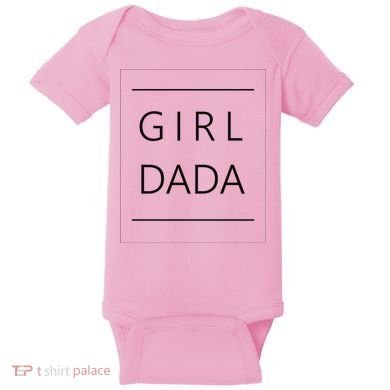 Girl Dada Cute Gift For Dad Baby Bodysuit