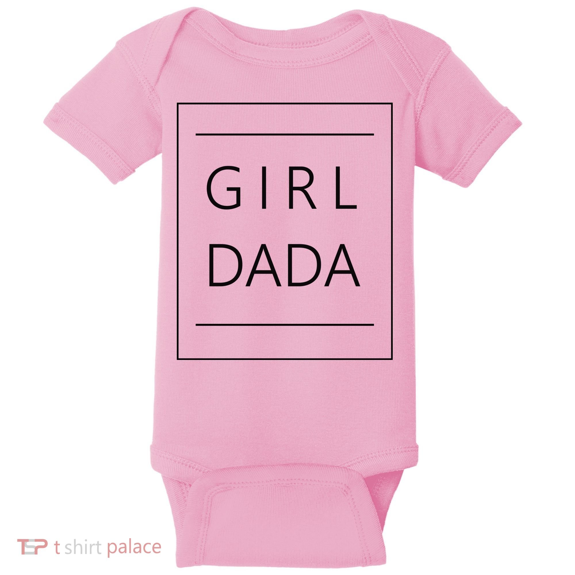 Girl Dada Cute Gift For Dad Baby Bodysuit