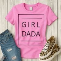 Girl Dada Cute Gift For Dad Women's T-Shirt thumb 3