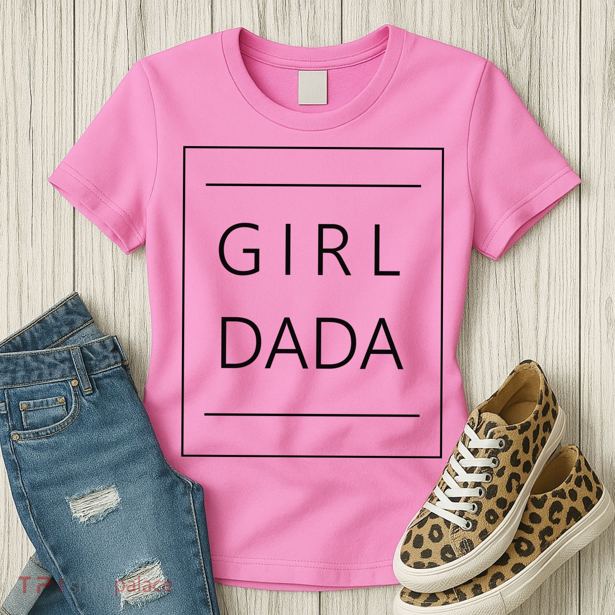 Girl Dada Cute Gift For Dad Women's T-Shirt