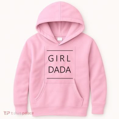 Girl Dada Cute Gift For Dad Kids Hoodie
