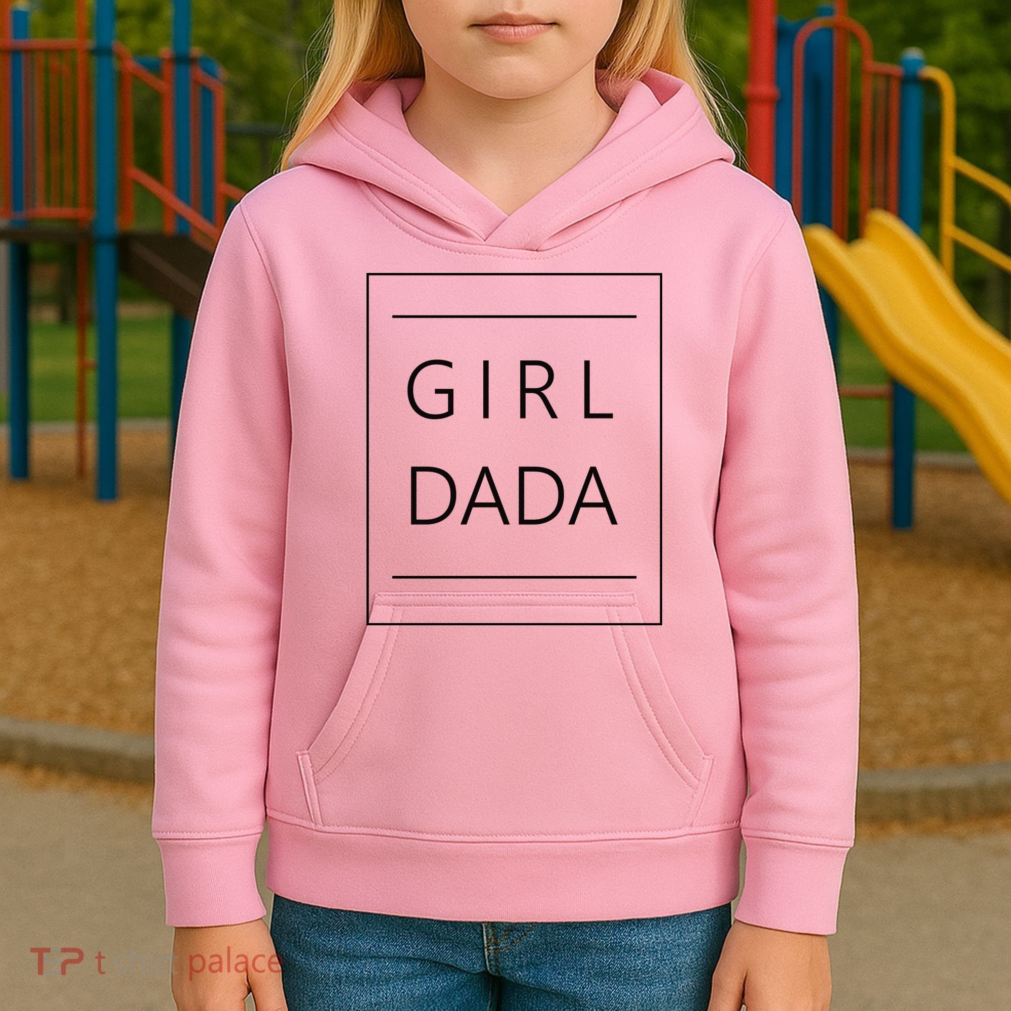 Girl Dada Cute Gift For Dad Kids Hoodie