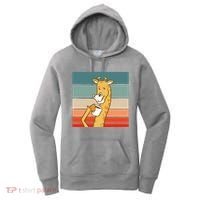 Giraffe Drinking Coffee Retro Sunset Women's Hoodie thumb 0