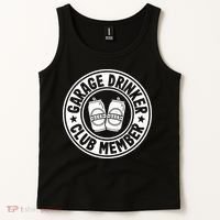 Garage Drinker Club Member Day Drinking Dad Beer Garage Tank Top thumb 2