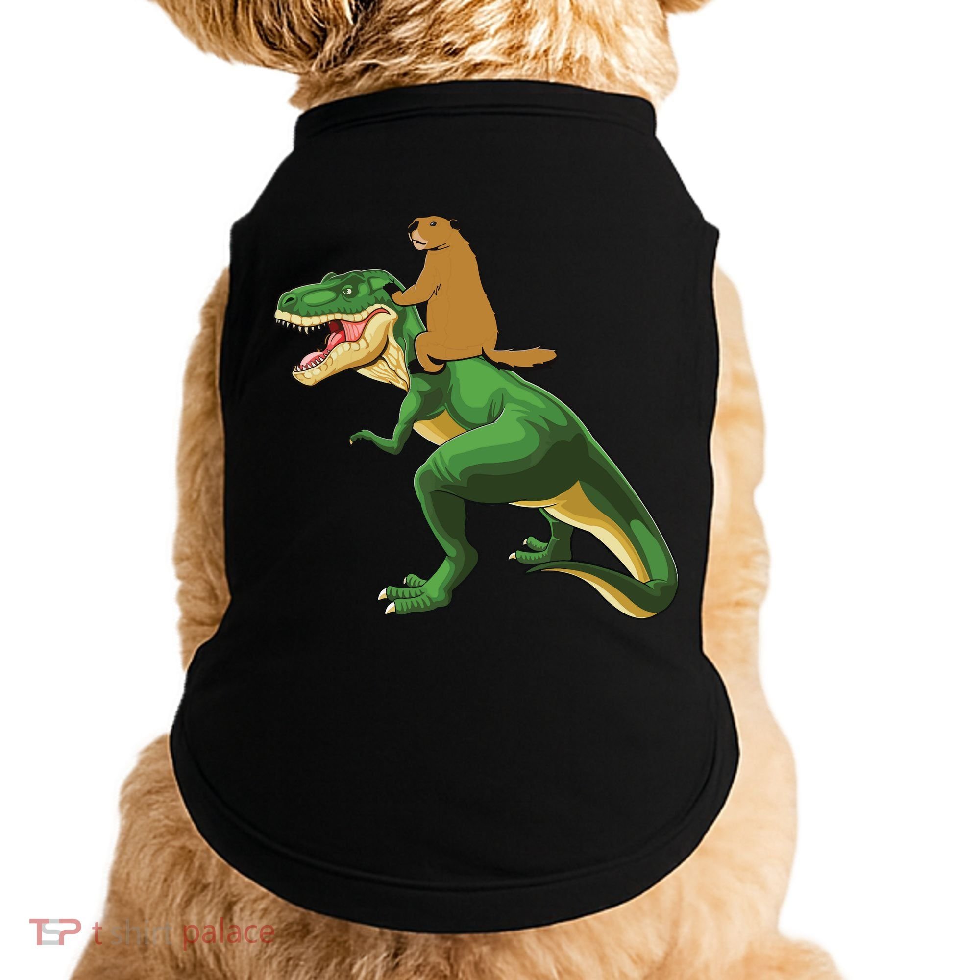 Groundhog Day Dinosaur Gift Shadow Doggie Tank