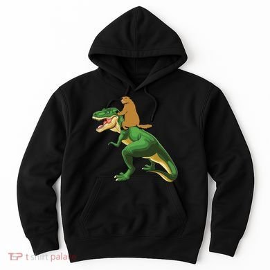 Groundhog Day Dinosaur Gift Shadow Hoodie