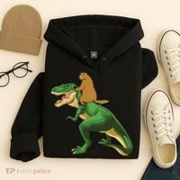 Groundhog Day Dinosaur Gift Shadow Hoodie thumb 4