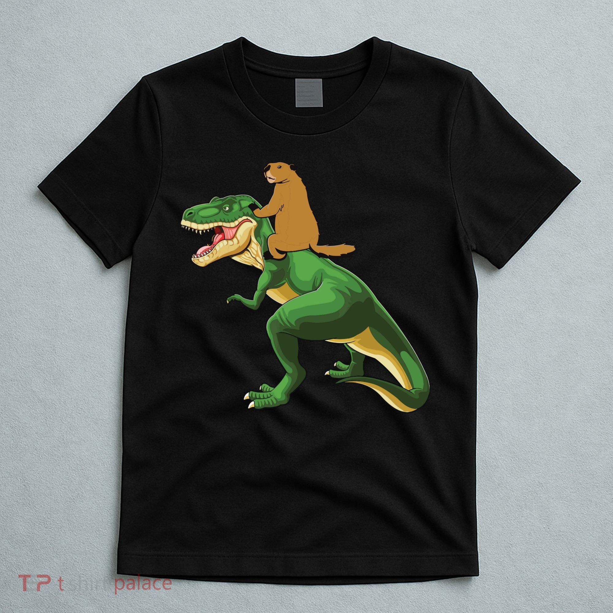 Groundhog Day Dinosaur Gift Shadow T-Shirt