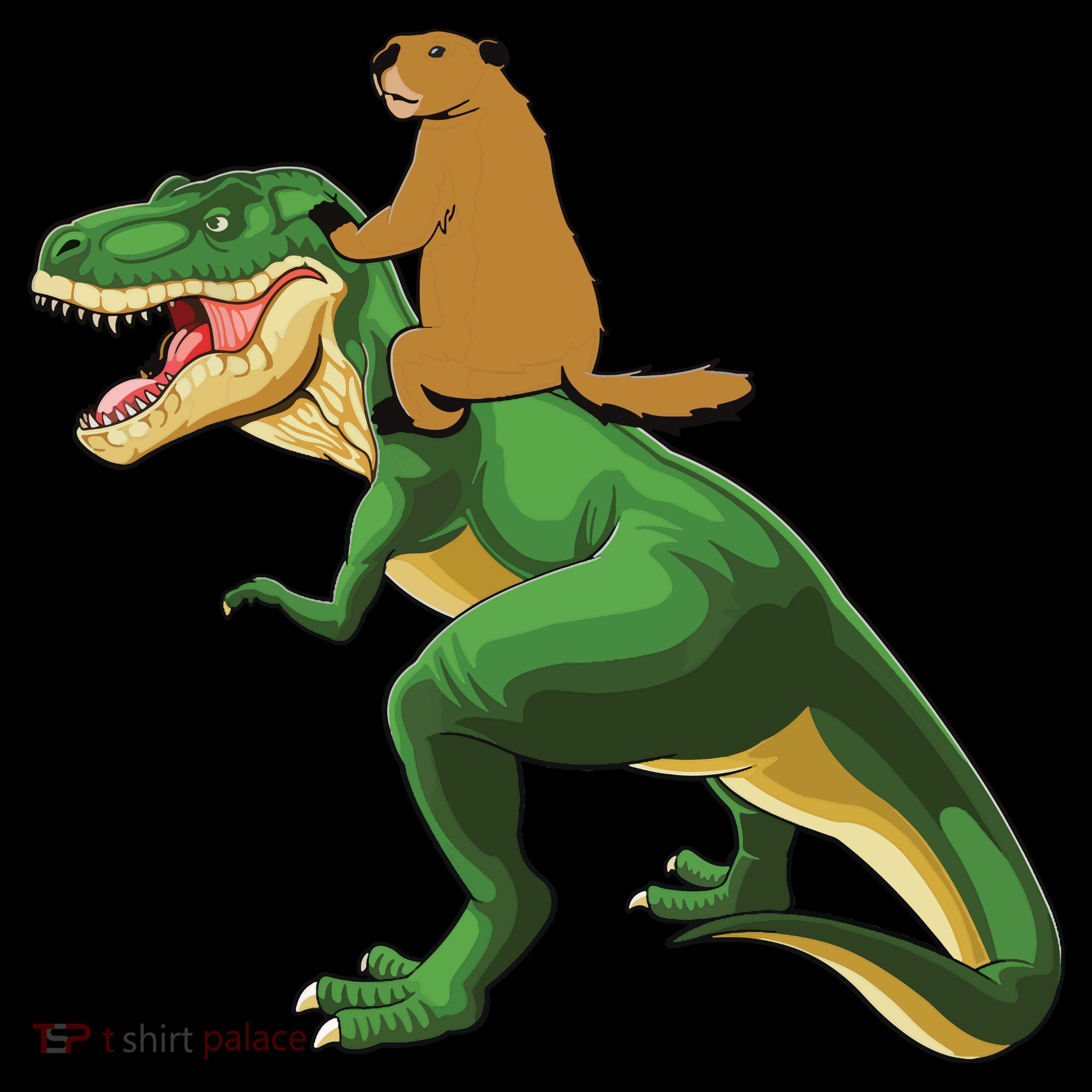 Groundhog Day Dinosaur Gift Shadow T-Shirt