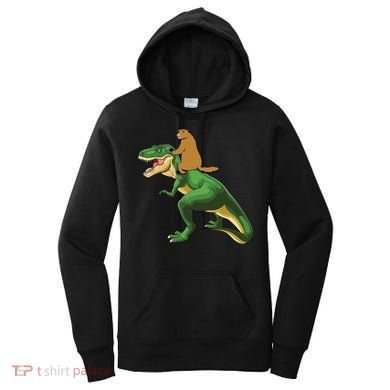Groundhog Day Dinosaur Gift Shadow Women's Hoodie