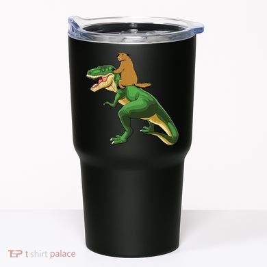 Groundhog Day Dinosaur Gift Shadow Tumbler