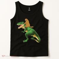 Groundhog Day Dinosaur Gift Shadow Tank Top thumb 2