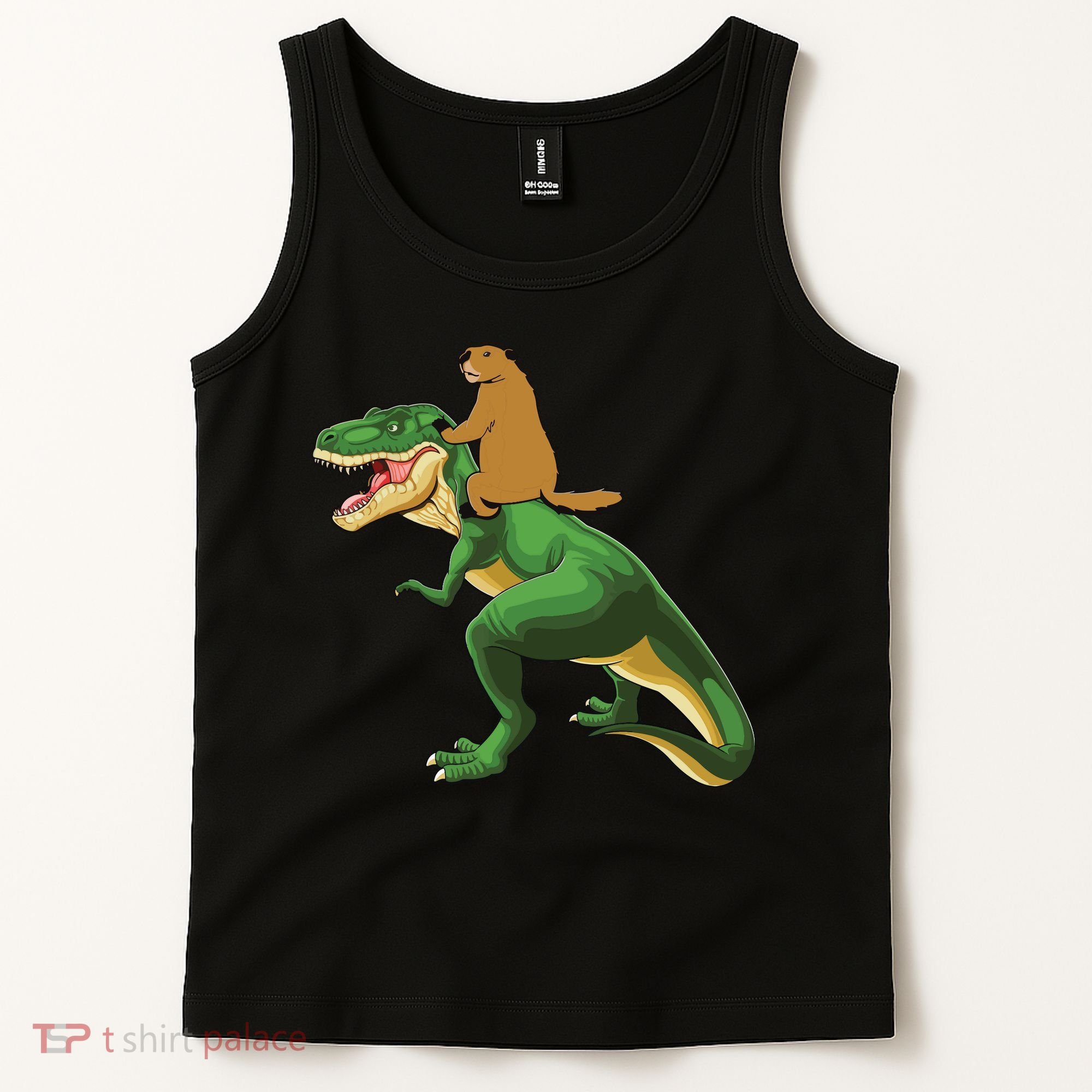 Groundhog Day Dinosaur Gift Shadow Tank Top