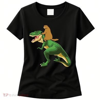 Groundhog Day Dinosaur Gift Shadow Women's T-Shirt