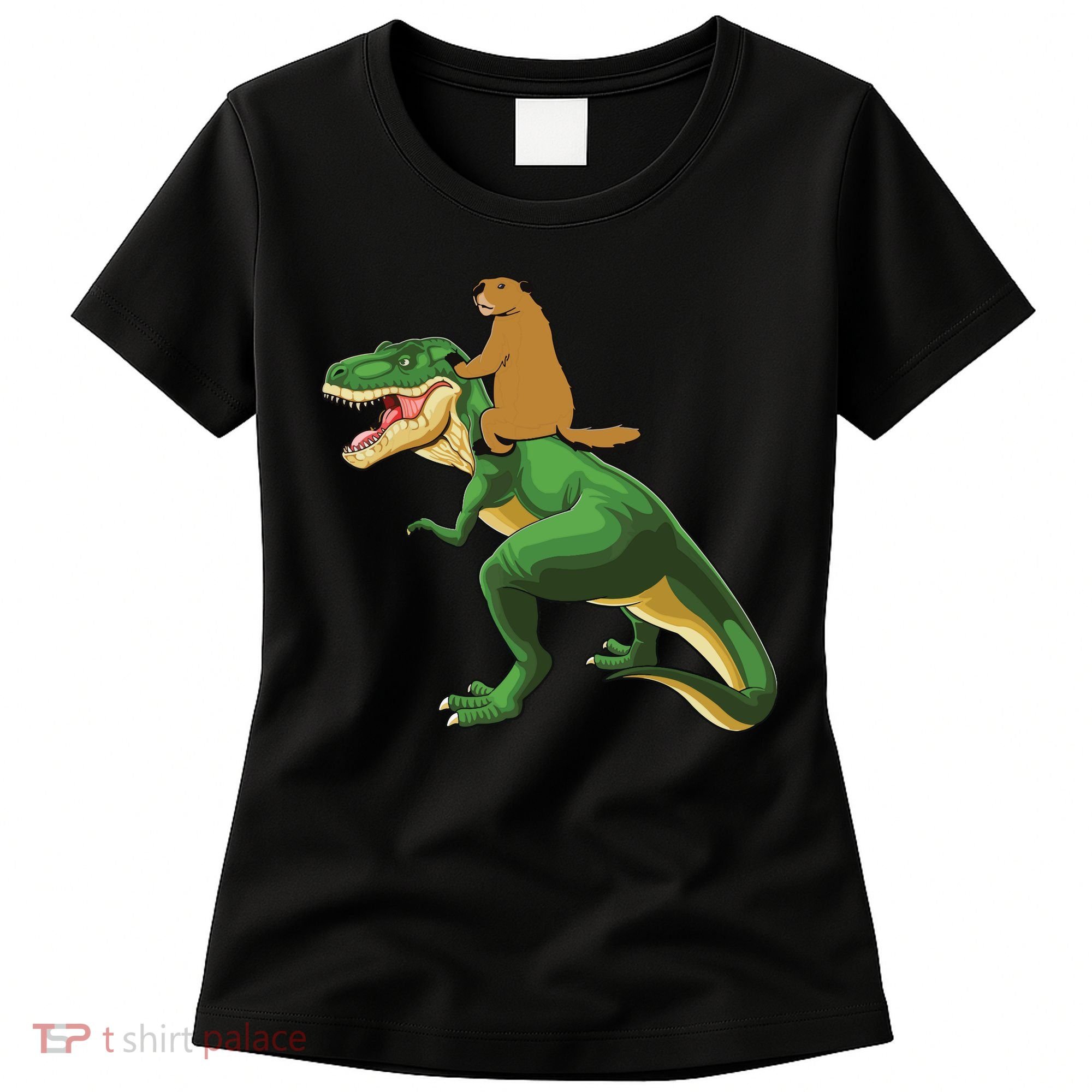 Groundhog Day Dinosaur Gift Shadow Women's T-Shirt