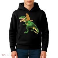 Groundhog Day Dinosaur Gift Shadow Kids Hoodie thumb 4