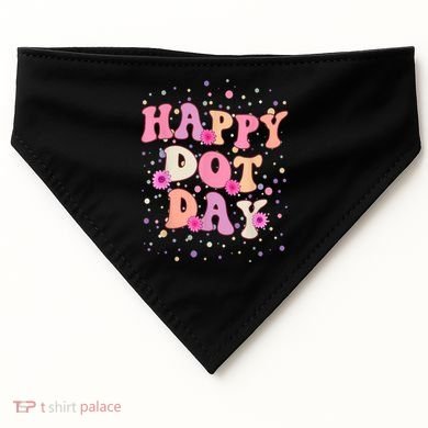 Groovy Dot Day For Teacher Happy Dot Day Gift USA-Made Doggie Bandana