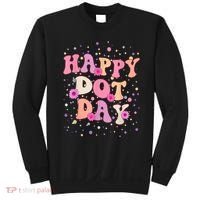 Groovy Dot Day For Teacher Happy Dot Day Gift Sweatshirt thumb 0