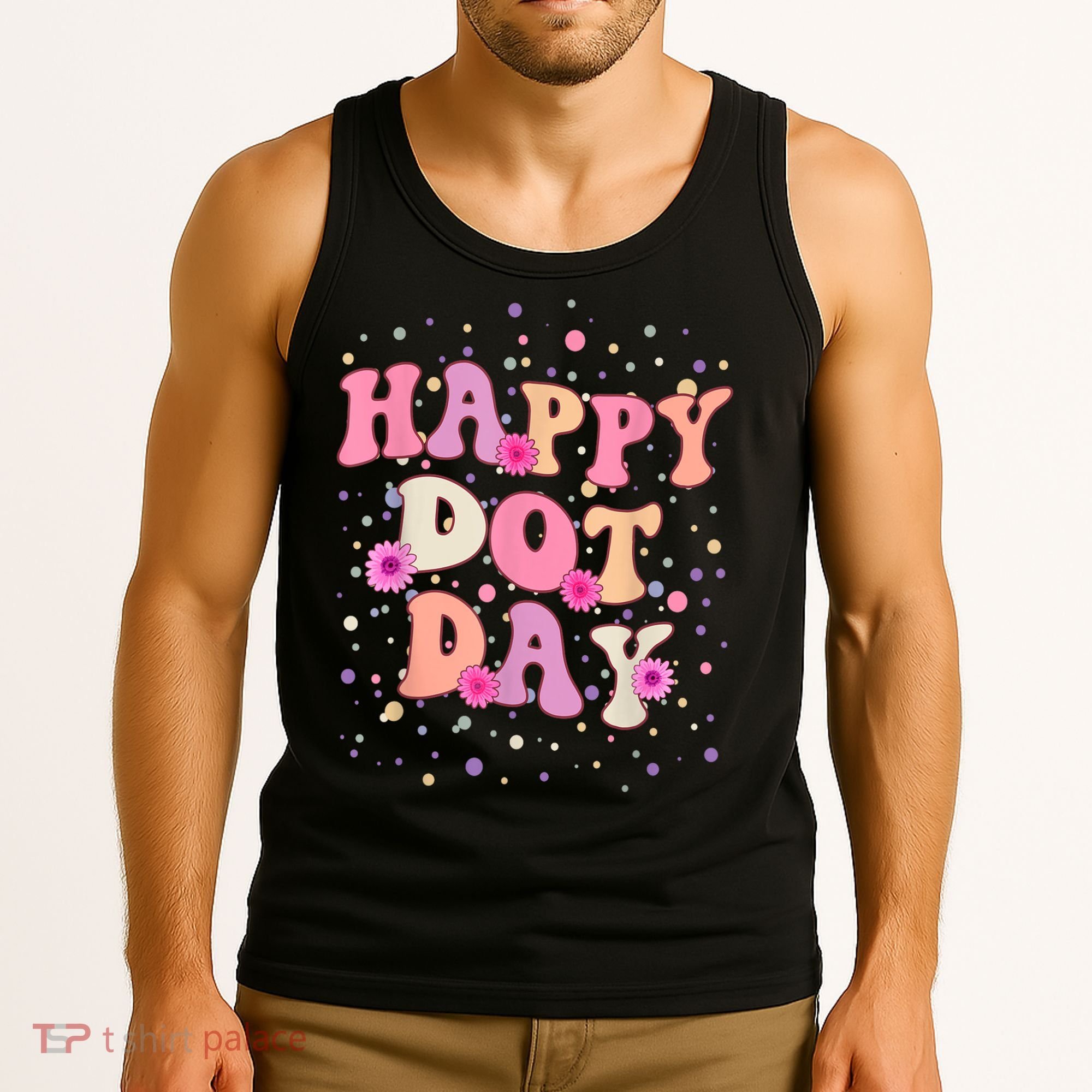 Groovy Dot Day For Teacher Happy Dot Day Gift Tank Top