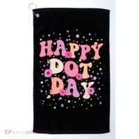 Groovy Dot Day For Teacher Happy Dot Day Gift Golf Towel thumb 0