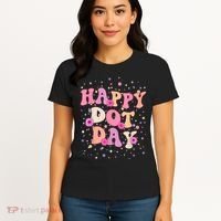 Groovy Dot Day For Teacher Happy Dot Day Gift Women's T-Shirt thumb 4
