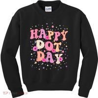 Groovy Dot Day For Teacher Happy Dot Day Gift Kids Sweatshirt thumb 0